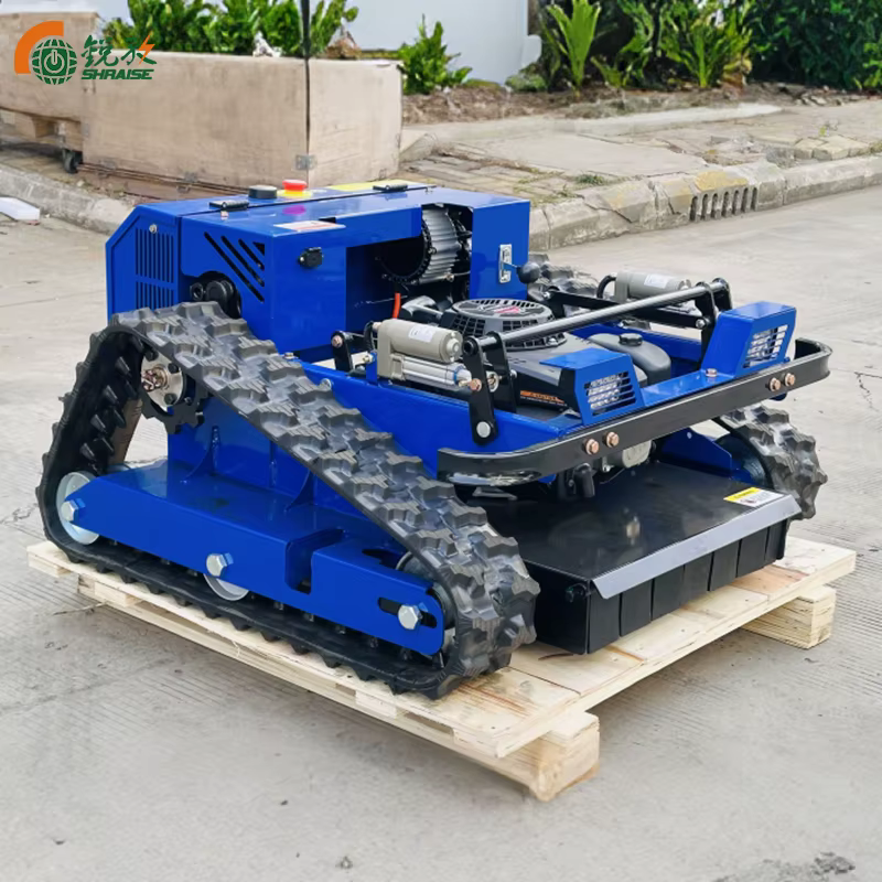 All Terrain Tracked Self-propelled Remote-controlled Gasoline Lawn Mower — image 4