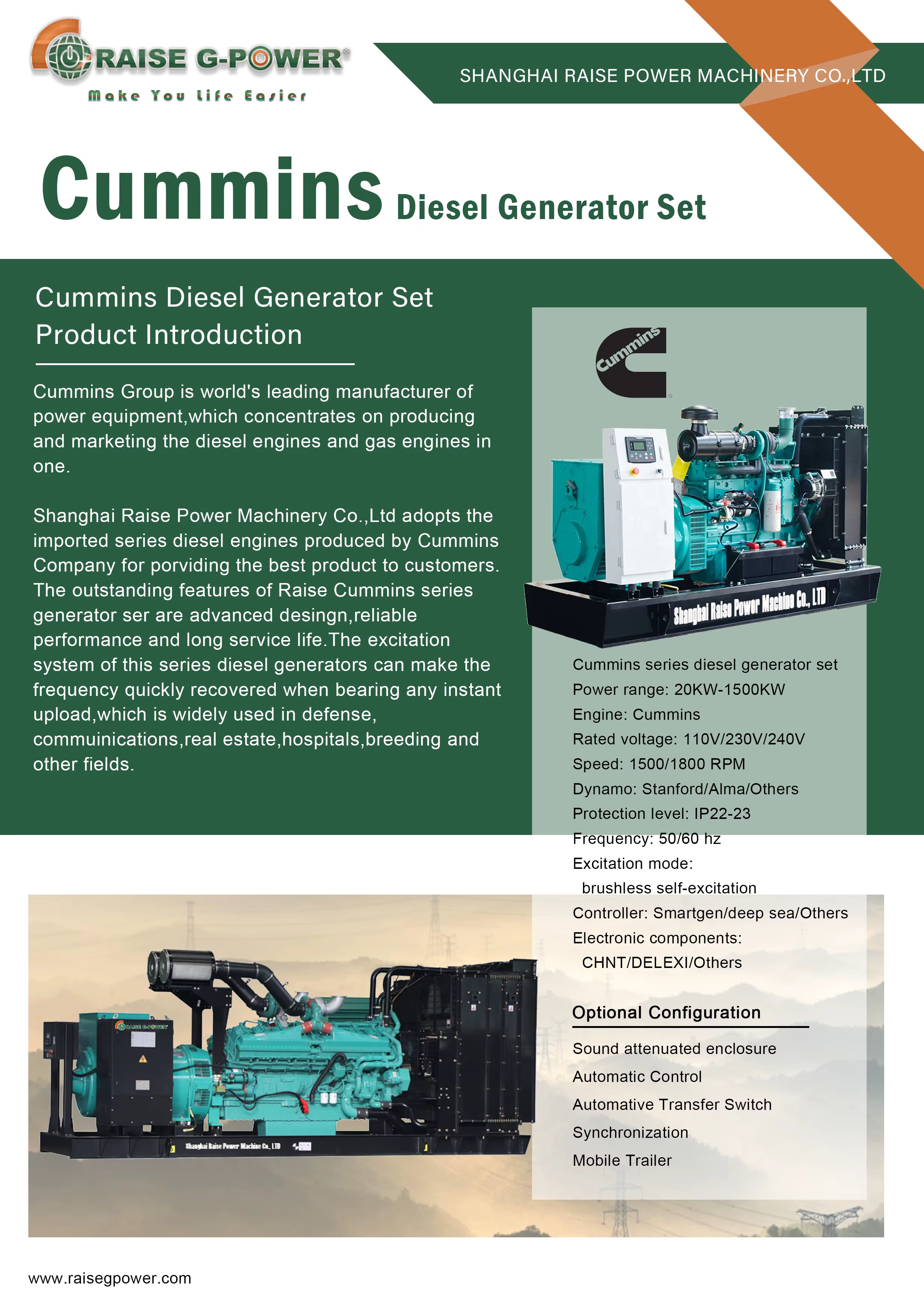 Open Frame Large Diesel 40kW Three Phase Copper Water-Cooled High Efficiency Power Generation Set — image 5