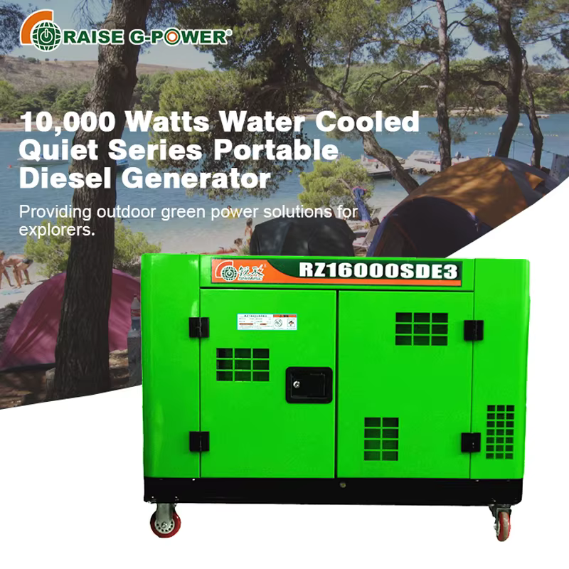 New Generator diesel Motor 10000KVA 11kW 120V 60Z AVR Portable Generator — image 3