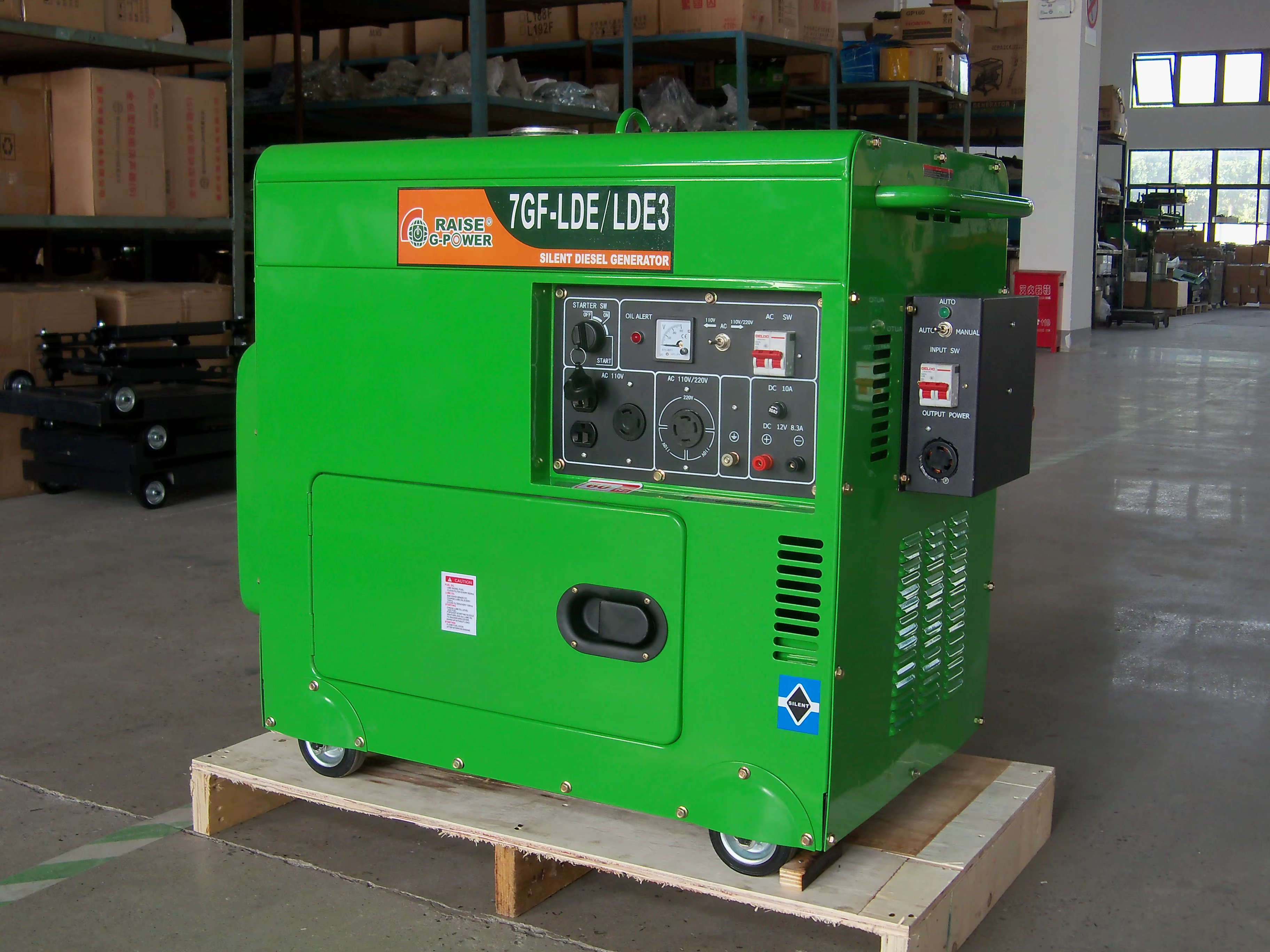 9GF-LDE Hot Sale Factory Price 5kw/5kva 7kw/7kva 8kw/8kva Auto Start Silent Diesel Generator 50/60Hz — image 5