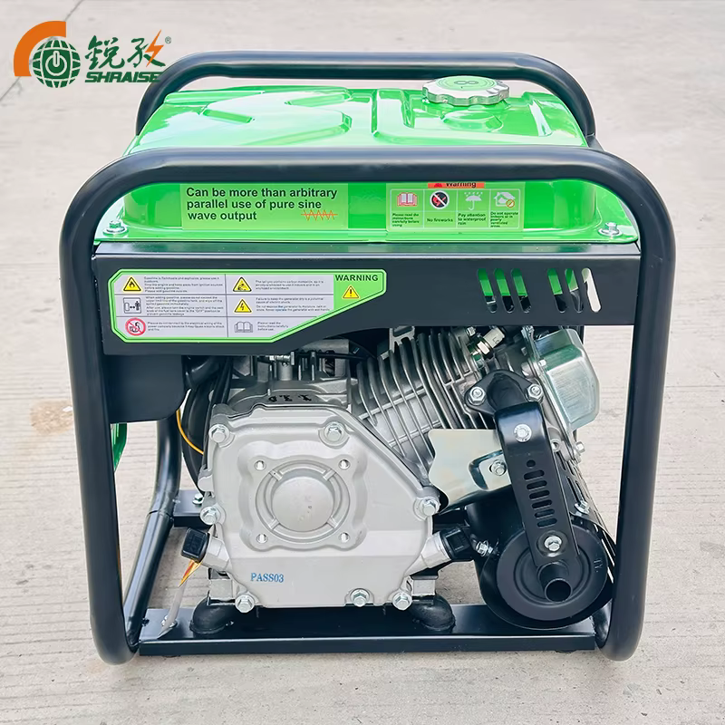 3.5kW Intelligent Variable Frequency Gasoline Generator, Open Frame Hand-Crank Start 220V Small Household Parking Generator — image 3