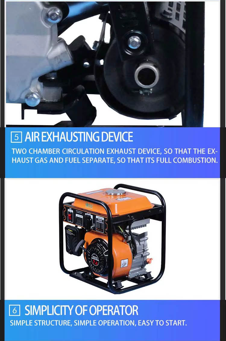 Air-Cooled Gasoline Electric Generator Single Phase Recoil Start 4-Stroke Portable — image 3