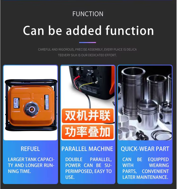 Air-Cooled Gasoline Electric Generator Single Phase Recoil Start 4-Stroke Portable — image 6