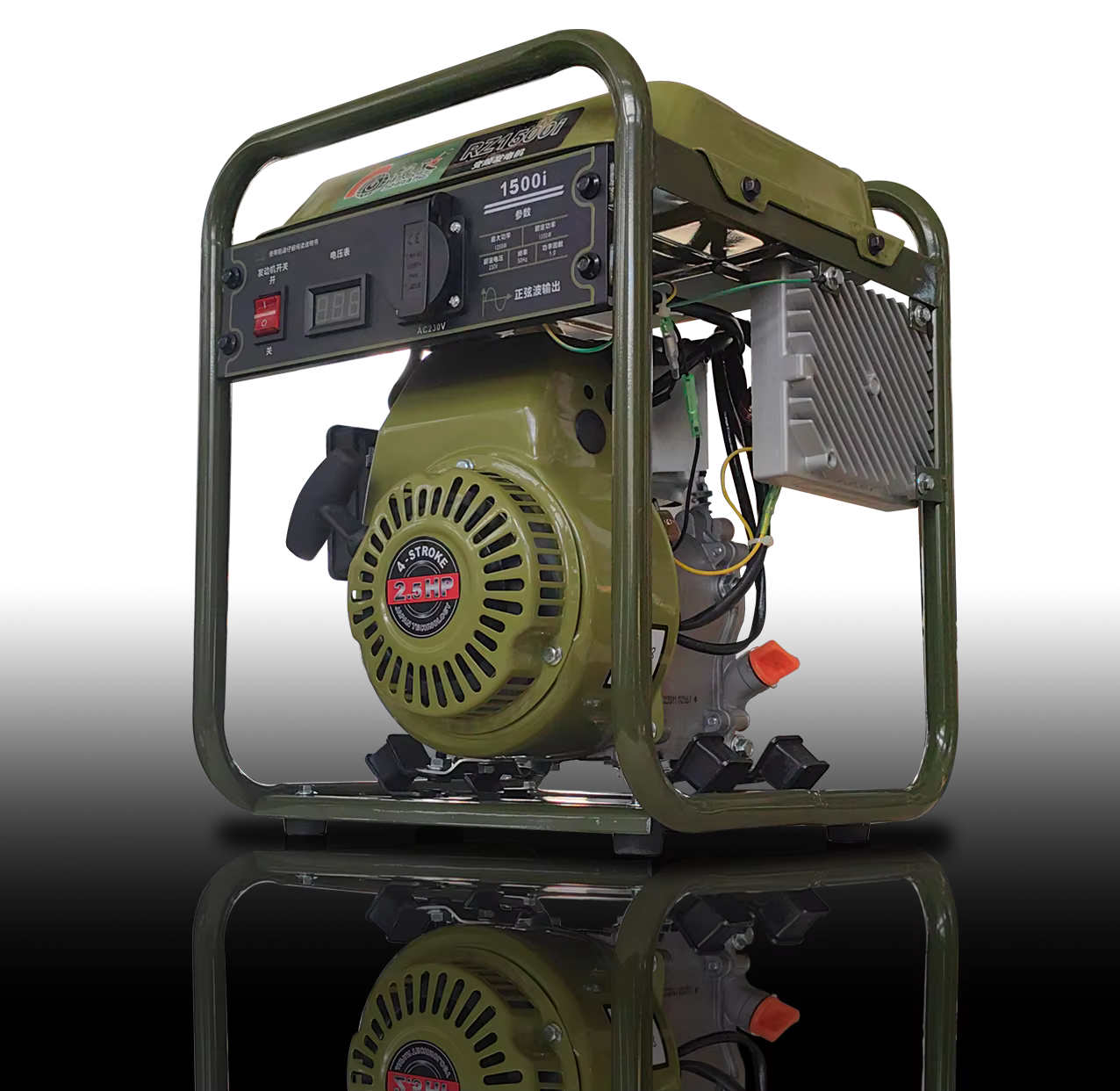 Air-Cooled Gasoline Electric Generator Single Phase Recoil Start 4-Stroke Portable Home Use — image 2