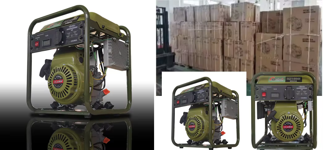 Air-Cooled Gasoline Electric Generator Single Phase Recoil Start 4-Stroke Portable Home Use — image 4