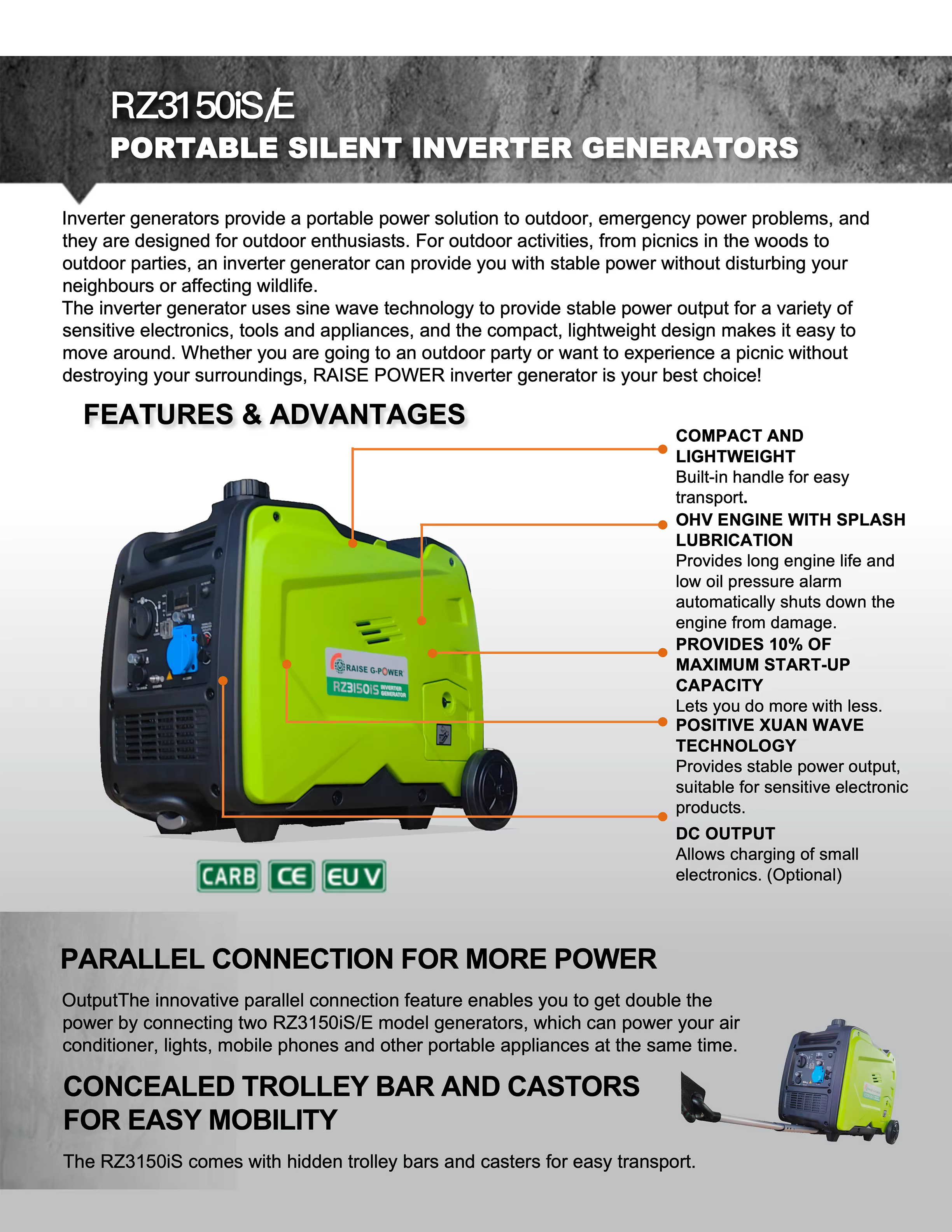 Good Quality Air-Cooled Gasoline Electric Generator Recoil Start Small Size for Home Use — image 6