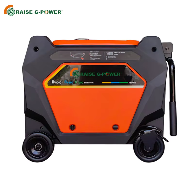 RAISE RZ13500iE-PRO Portable 2KW 6kva 8kva Gasoline Generator Recoil Start Silent Inverter AC Output 4-Stroke Home Use — image 3