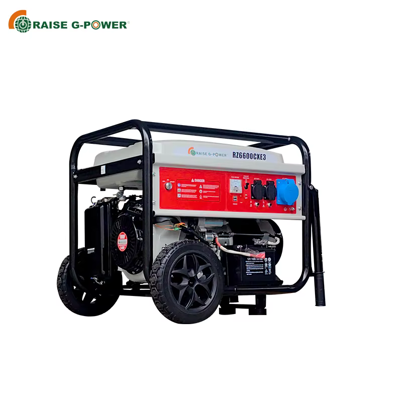 RAISE Portable 9.5KW 4-Stroke Petrol Generator Set High Quality Gasoline Generator 25L Fuel Tank 1-Phase — image 2
