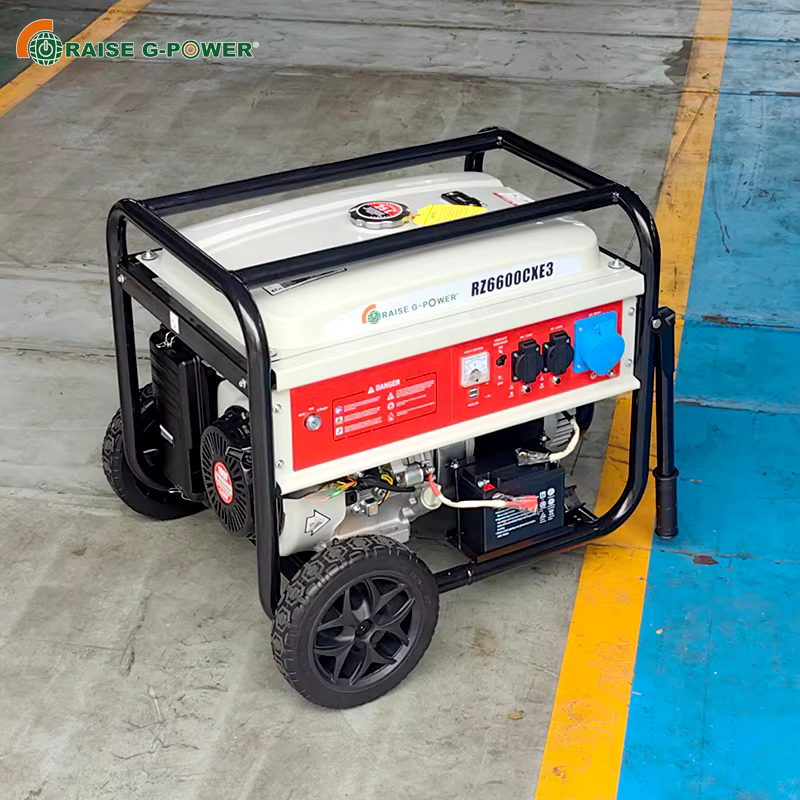 RAISE Portable 9.5KW 4-Stroke Petrol Generator Set High Quality Gasoline Generator 25L Fuel Tank 1-Phase — image 6