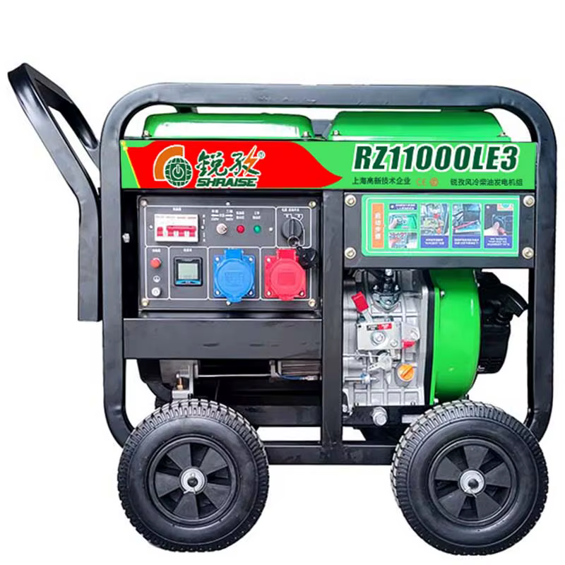 Portable 5.5KW 7.2KW 8KW Diesel Generator Sets OEM Customized Electrical Starting 50/60Hz 110V220V380V AC Output — image 2