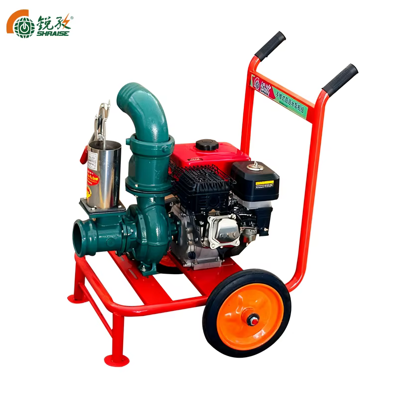 Raise 3 Inch Gasoline Engine Water Pump High Pressure 9-10 M Suction 5m Cable — image 2