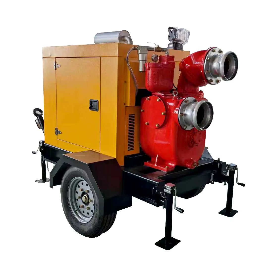 Maximum Flow 300 Cubic Meters Per Hour Maximum Lift 14m Emergency Self-priming diesel Engine Pump Unit — image 2