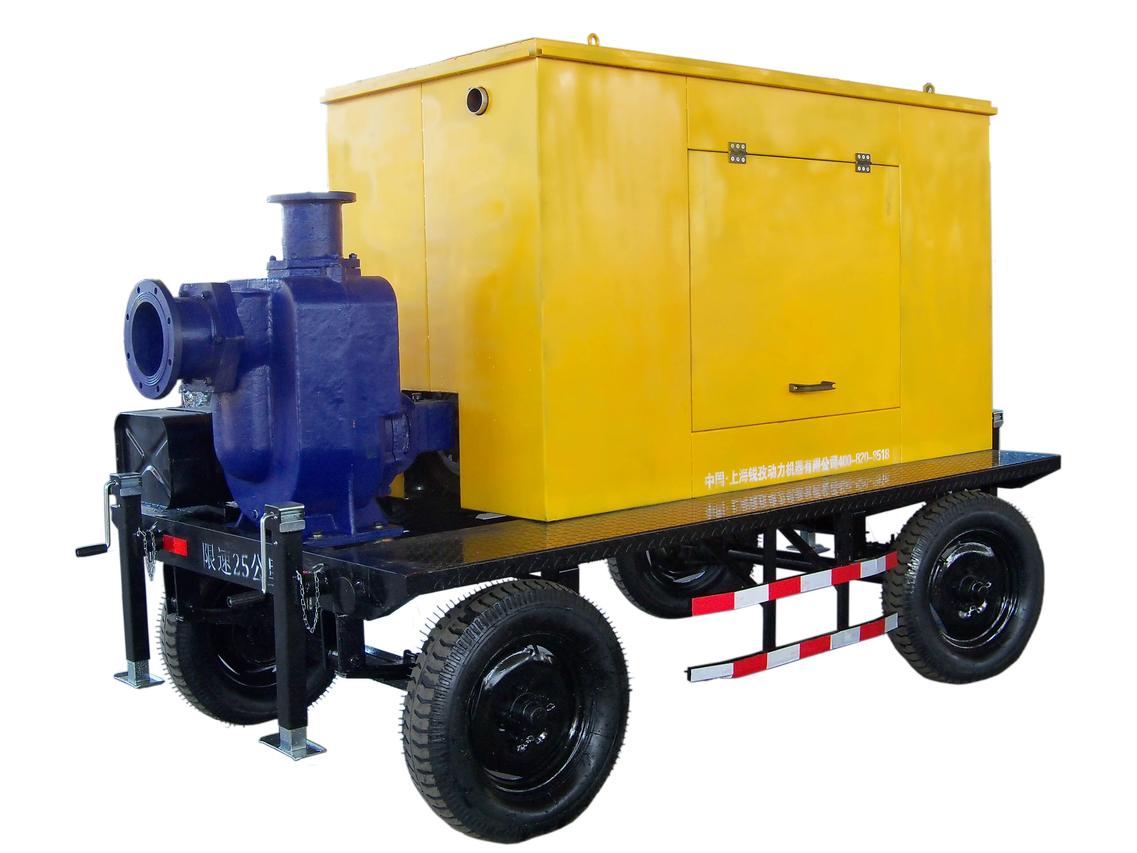 800 Four Wheel Leaf Spring Type Self-priming Sewage Pump diesel Pump — image 2