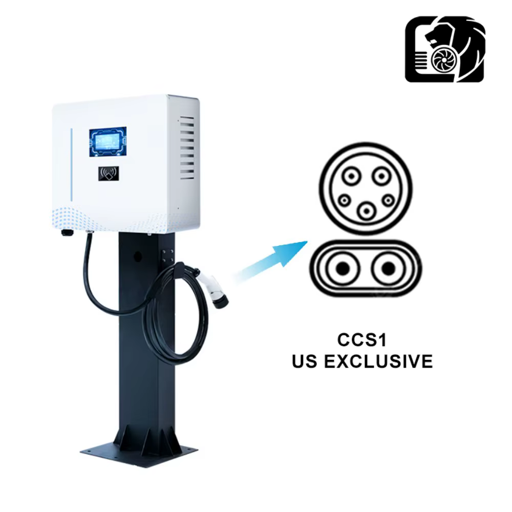 Wall/Floor-mounted CCS1 & SAE Combo 40KW DC Fast EV Charging Pile for Individuals and Charging Stations — image 2