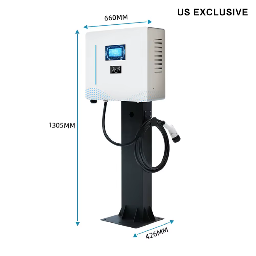 Wall/Floor-mounted CCS1 & SAE Combo 40KW DC Fast EV Charging Pile for Individuals and Charging Stations — image 6