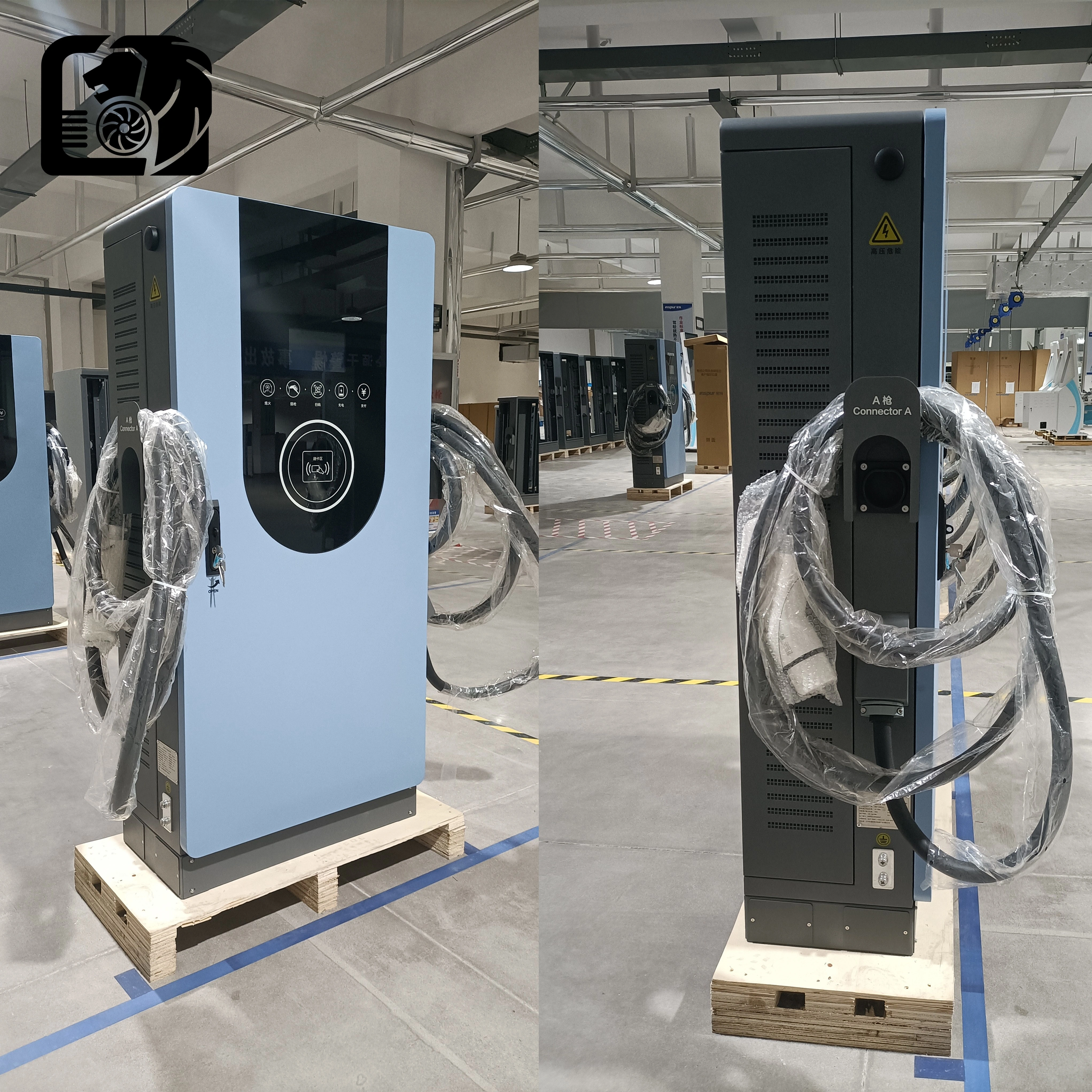 240kW DC Fast EV Charging Station Dual Guns 1000V High Power Charger with 7-Inch Touch Screen, IP54 for Electric Vehicles — image 6