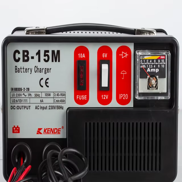 KENDE  CB-15M High Quality Battery Cars /vans/light Trucks Charger 230V 75/115W Portable Battery Charger — image 5