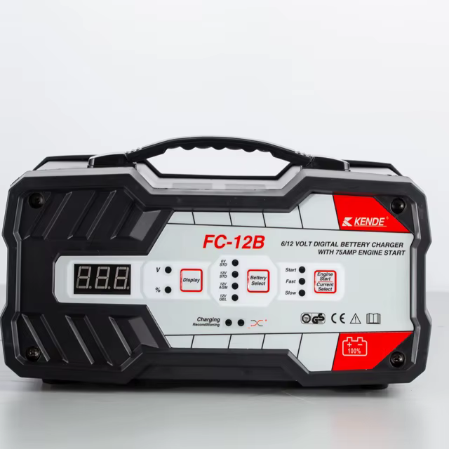 KENDE FC-12B Portable All Kinds of Car Battery Charger Fast Charge 12/24v Lead-acid Battery — image 3