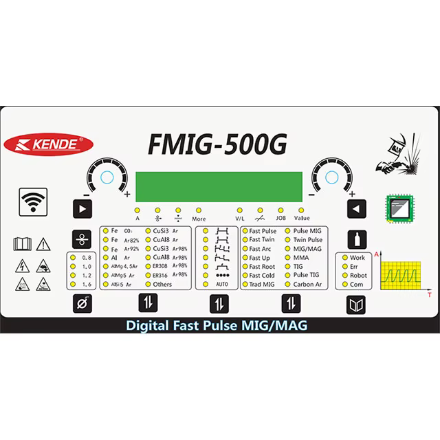 Industrial Inverter IGBT Digital Fast Double Pulse Aluminum Copper MIG MAG MMA Welder Welding Machine FMIG-500G — image 4