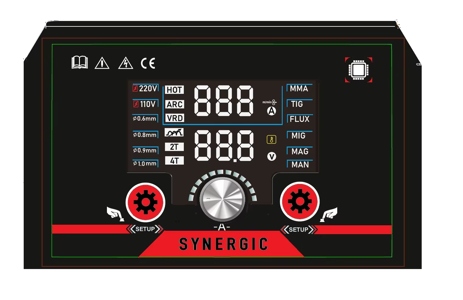 Poney  LED Screen Inverter 140A Synergic 5-in-1 Multi-Process MINI Welder CO2 MIG Welding Machine MINI MIG-140SNY — image 3