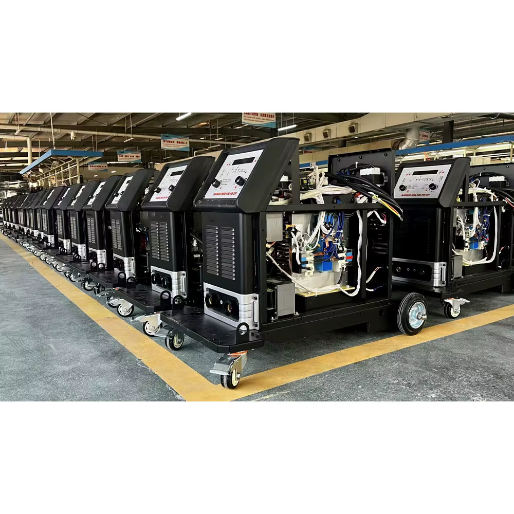 High Quality Top Industrial   Double Pulse Industrial 350 DP MIG MMA Multi Function Welding Machine Welder with Trolly — image 6