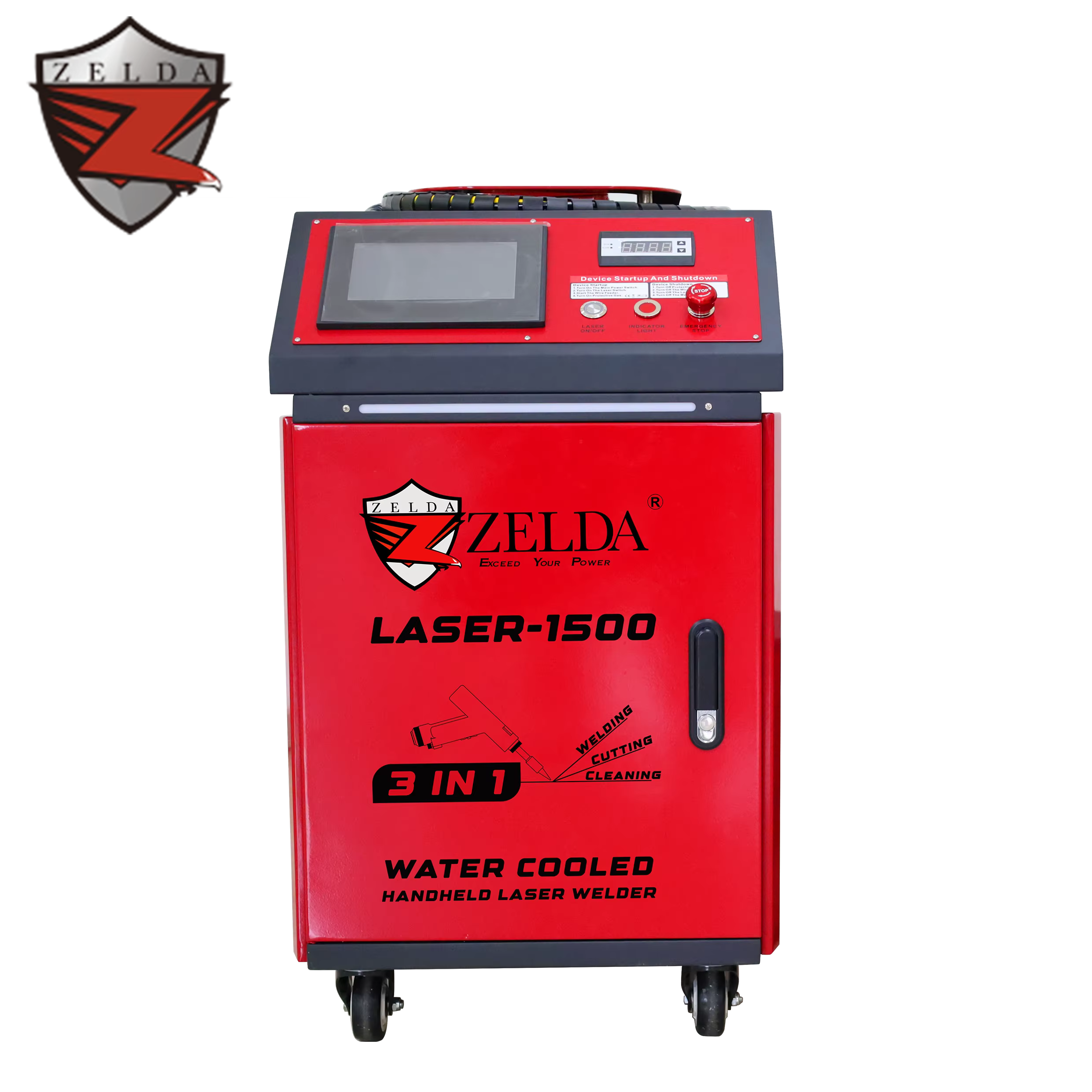 1500W Solda Laser 220V Laser Welding Machine 3 in 1 Welding Cutting Cleaning — image 2