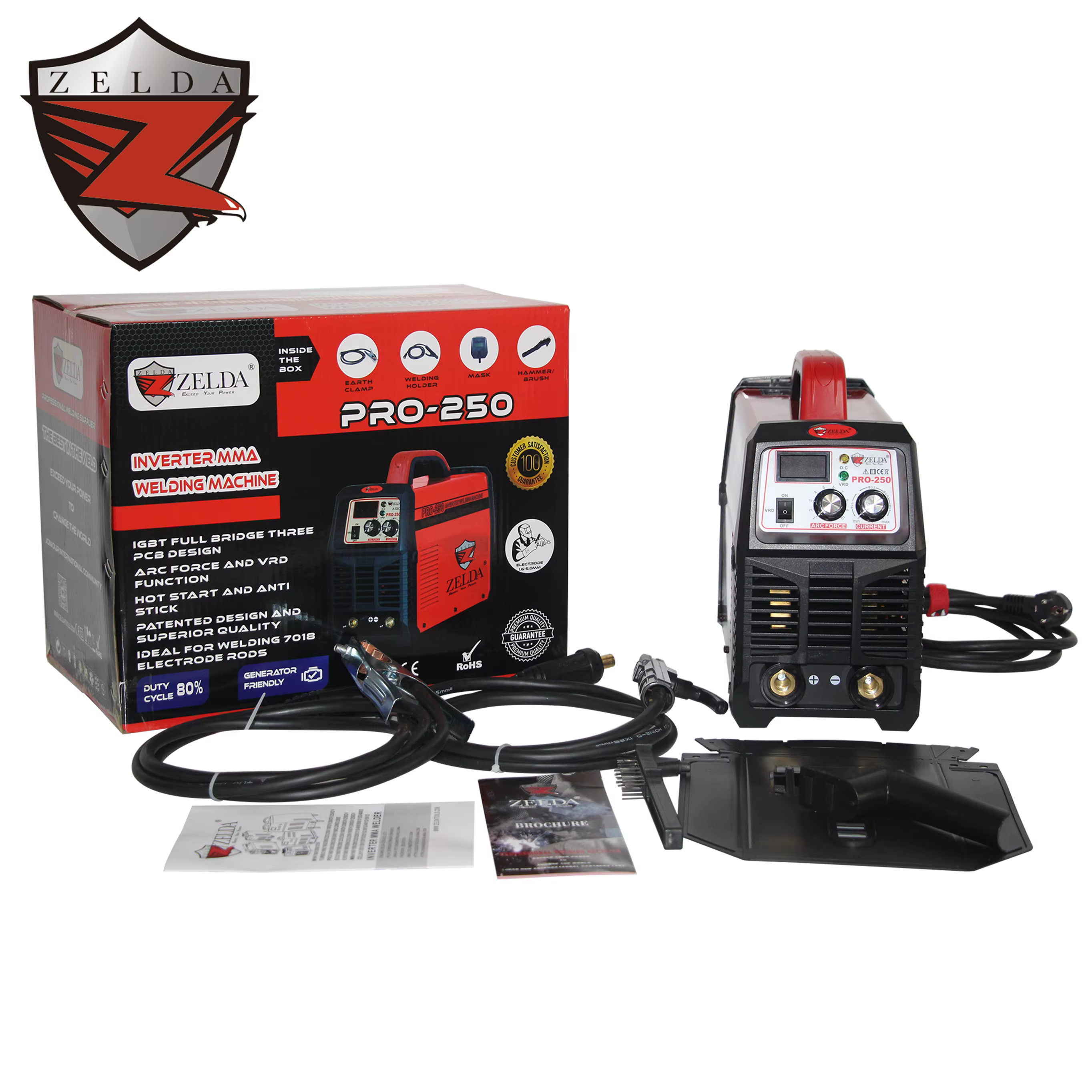 Zelda Portable Arc Force Soldadora Inverter Metal MMA Stick Welder for Home Use Construction for E7018 MMA Welding Machine — image 6