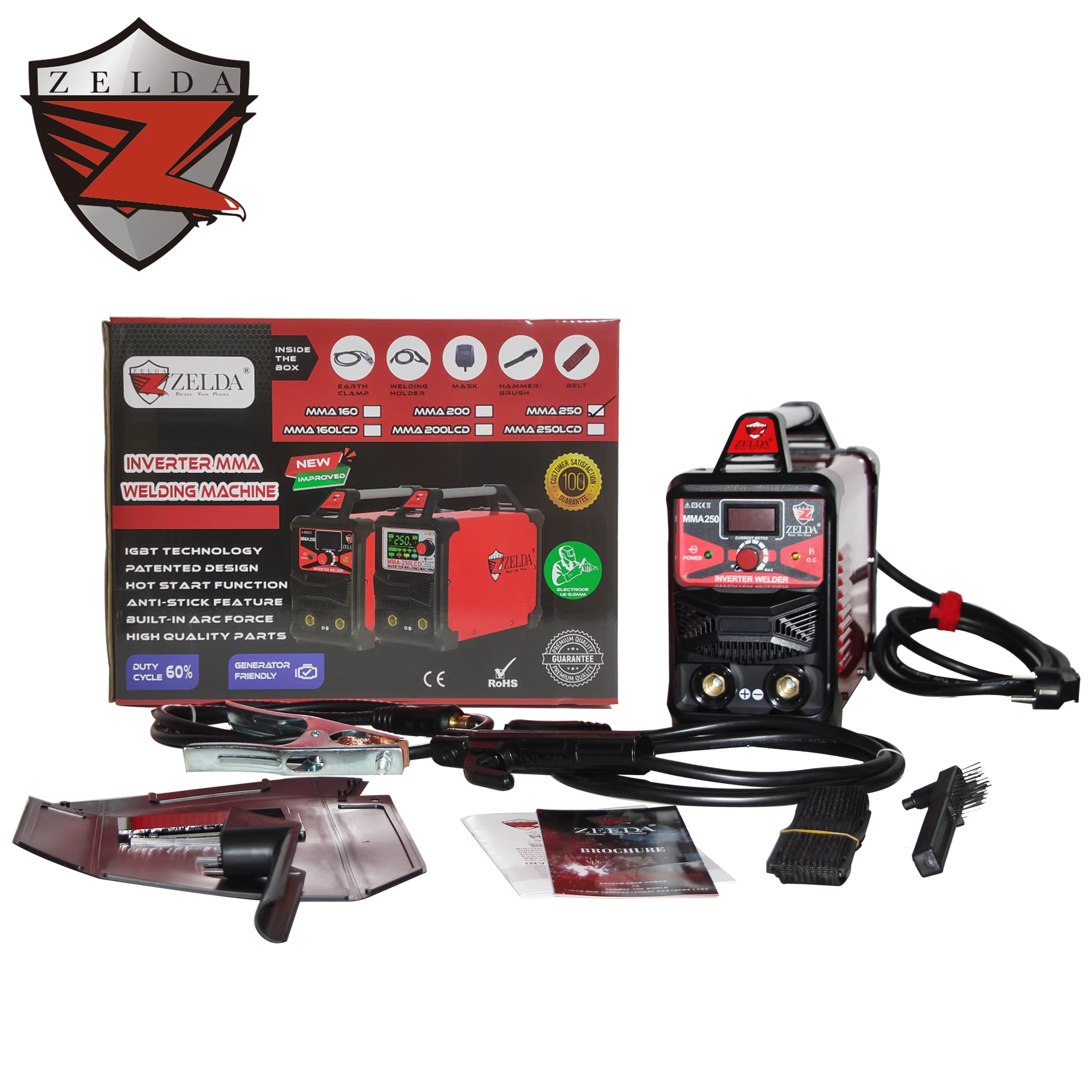 Zelda Portable Stick Welder Digital IGBT Welding Machine MMA Dc Soldadora Inverter 220V Arc Stick MMA Welding Machine — image 6