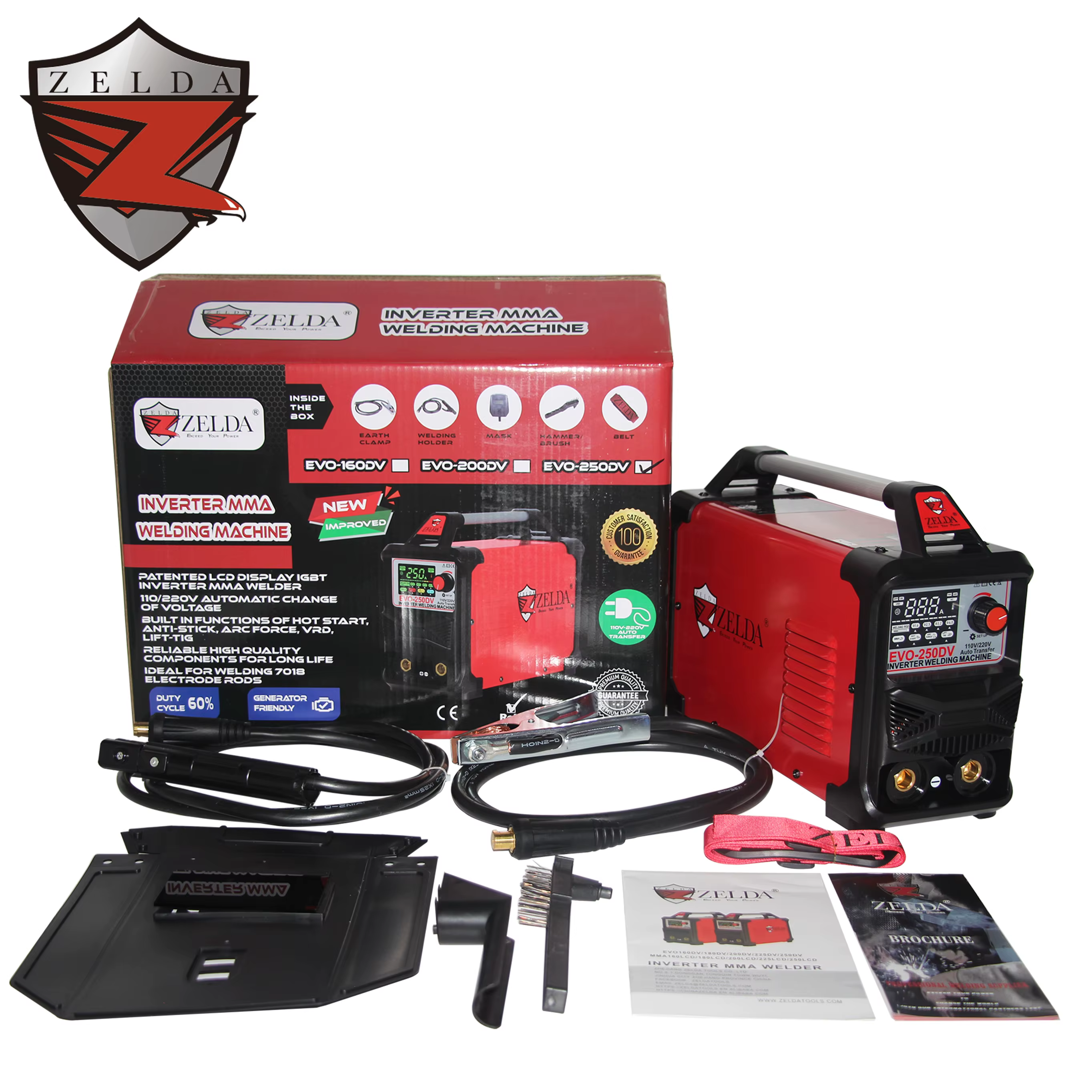 Zelda Mquina De Soldar 110V Arc Welder 250amp Portable Welding Machine — image 4
