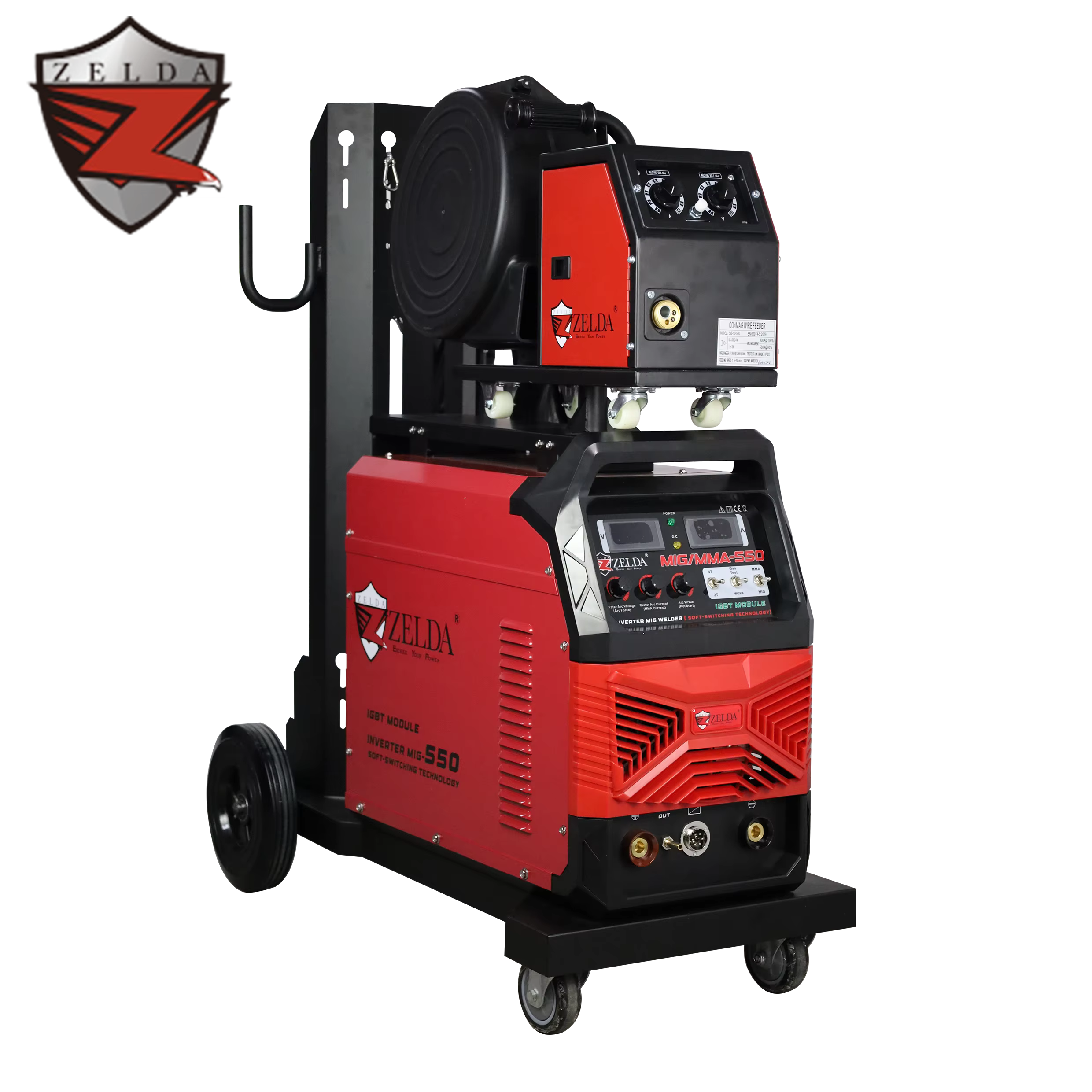 Zelda Soldadoras Mig MAG 550amp 3ph 380V CO2 GAS GASLESS Welding Machine — image 4