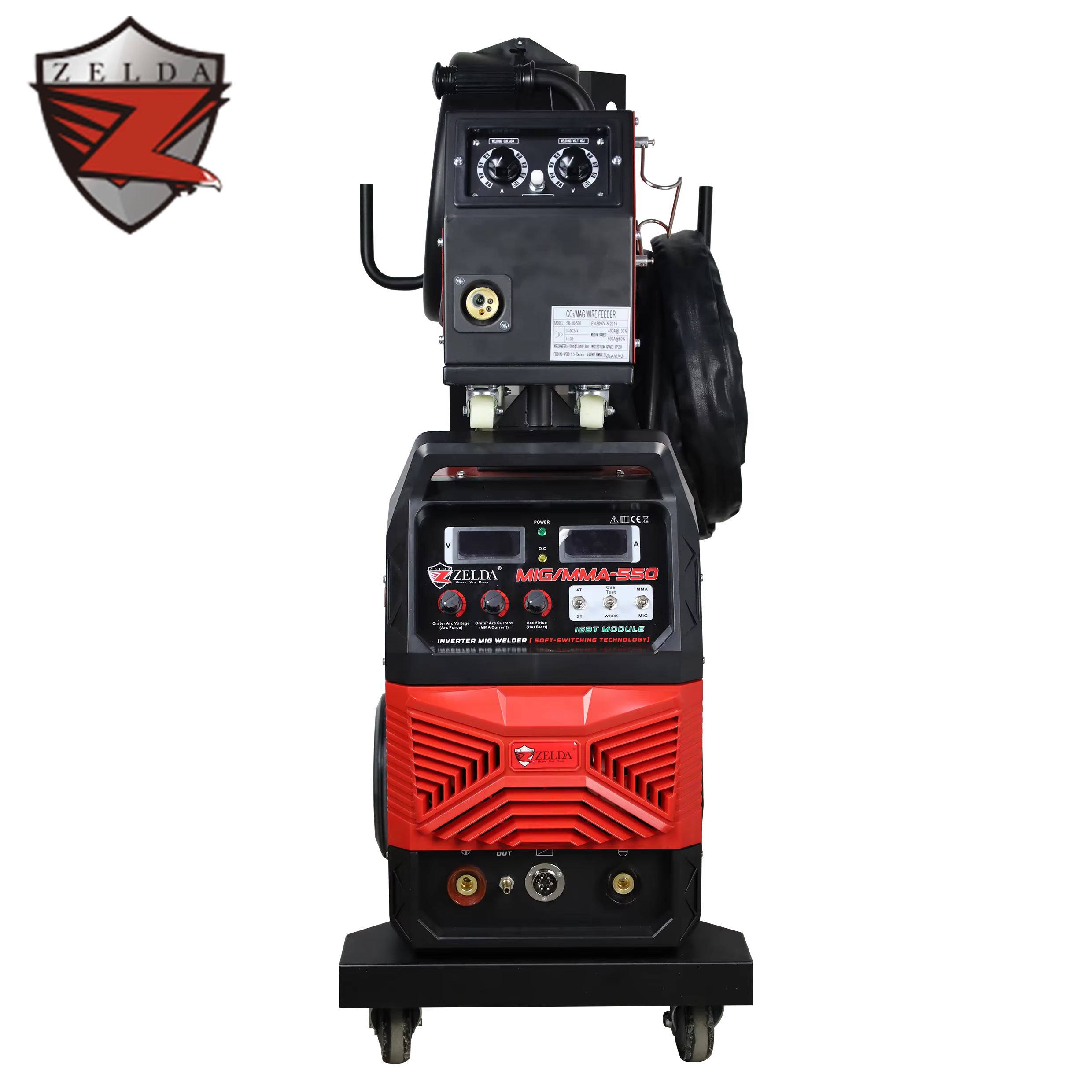 Zelda Soldadoras Mig MAG 550amp 3ph 380V CO2 GAS GASLESS Welding Machine — image 5