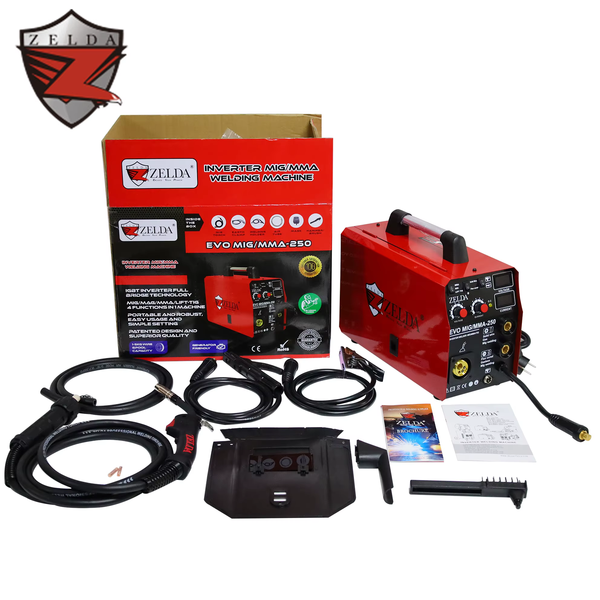 ZELDA Inverter 3-in-1 Multifunction 5KG Wire Mig Welder 250A MIG/TIG/MMA Welding Machine — image 6