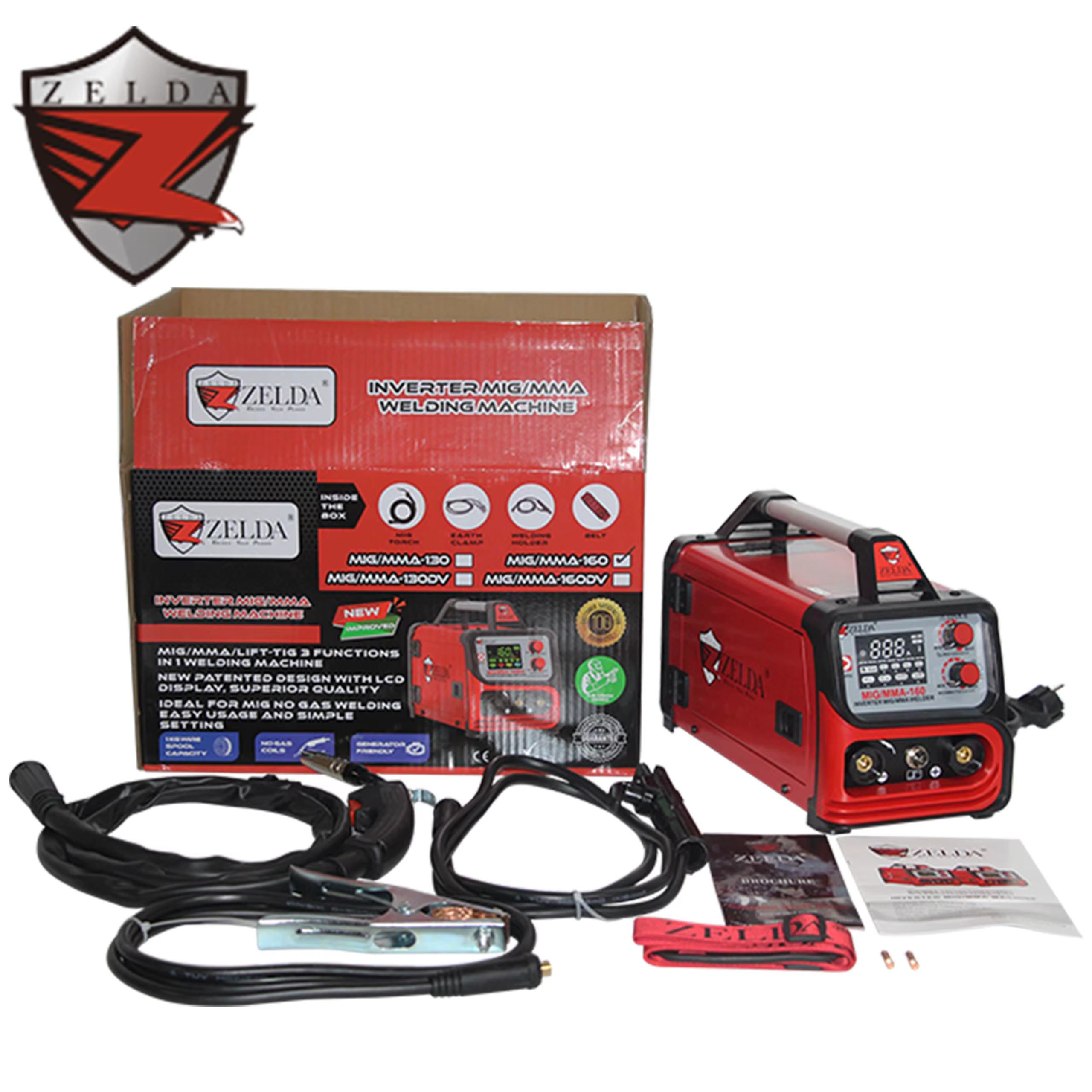 Zelda Mig Welders Soldadura Filo Mig 160 Soldadoras Inverter welding machine — image 5