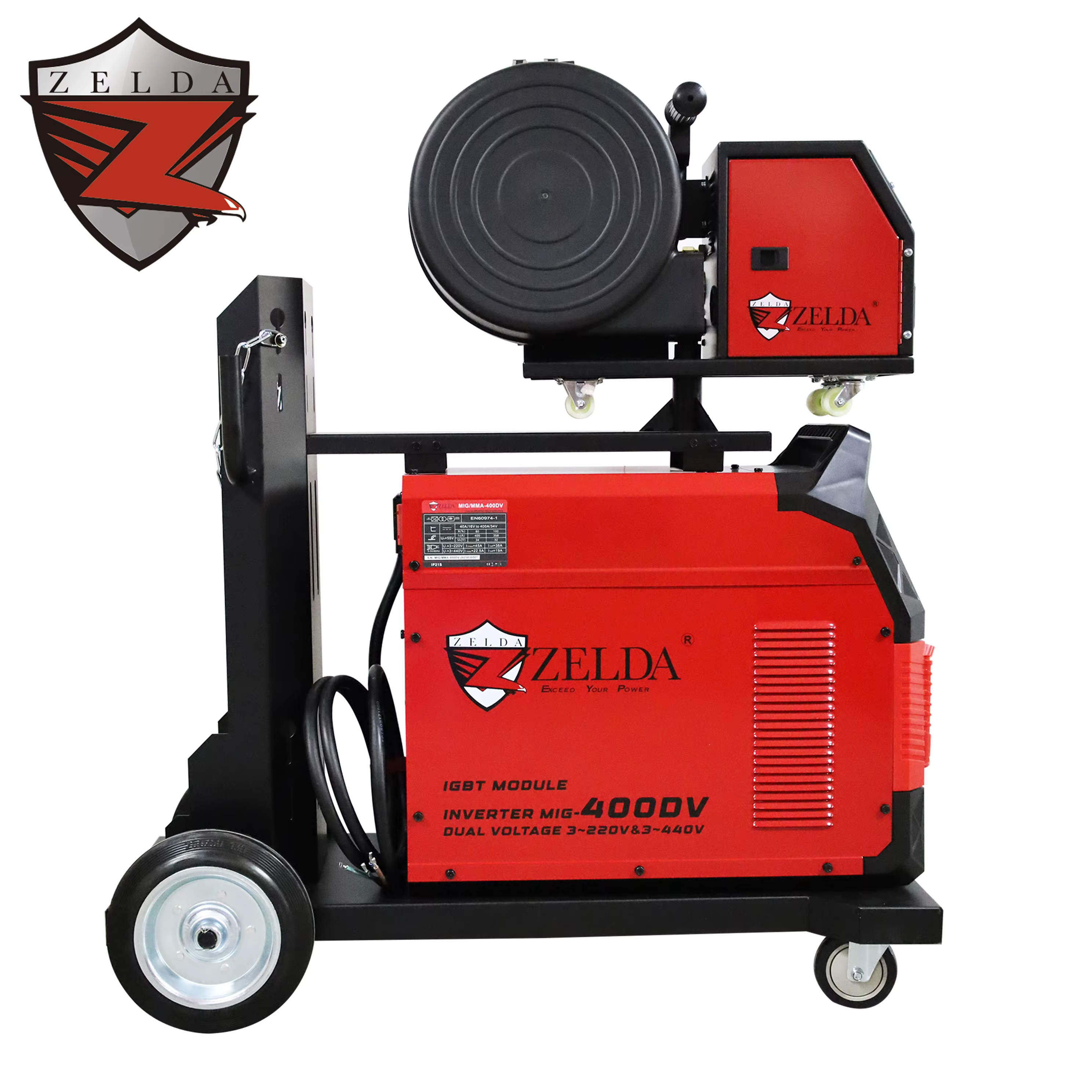 High Quality Industrial Grade  Mig Mag Welding Machine 400 Amp 220V 440V for 15kg Wire Spool — image 5
