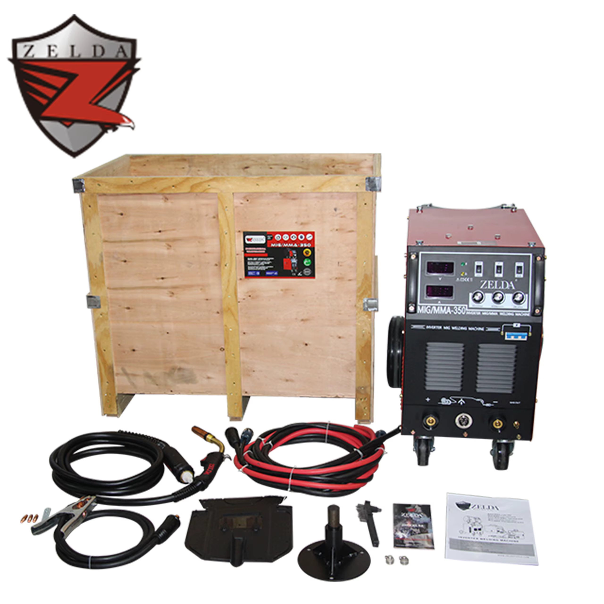 Zelda Dc Motor Inverter Welding Machine Co2 Max 15Kg Wire Soldadora MIG MAG Welder 350Amp Industrial MIG Welder — image 6