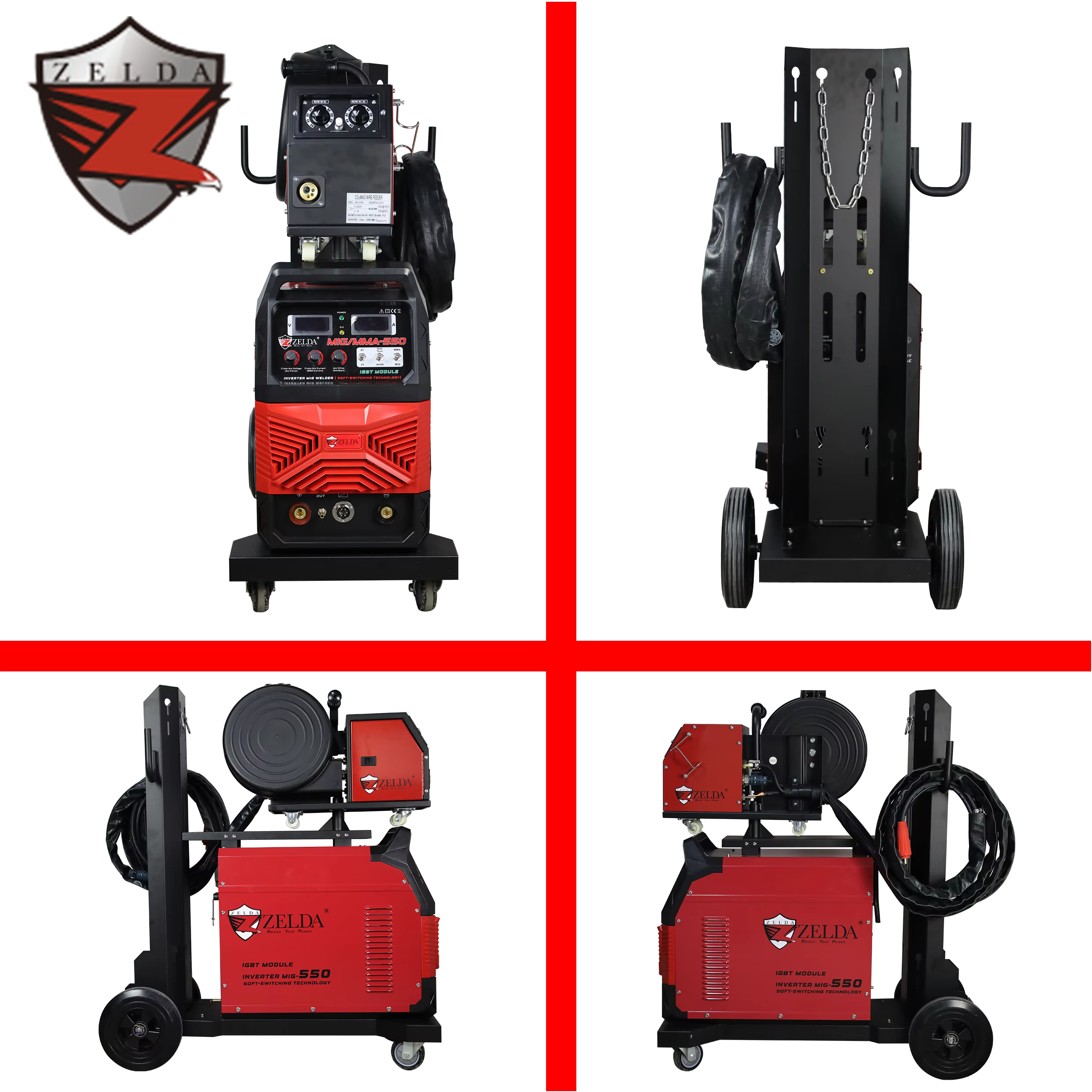 ZELDA 3PHASE 380V Industrial MIG Welding Machine 550Amp Welding Machine CO2 Welding Machine 380v — image 2