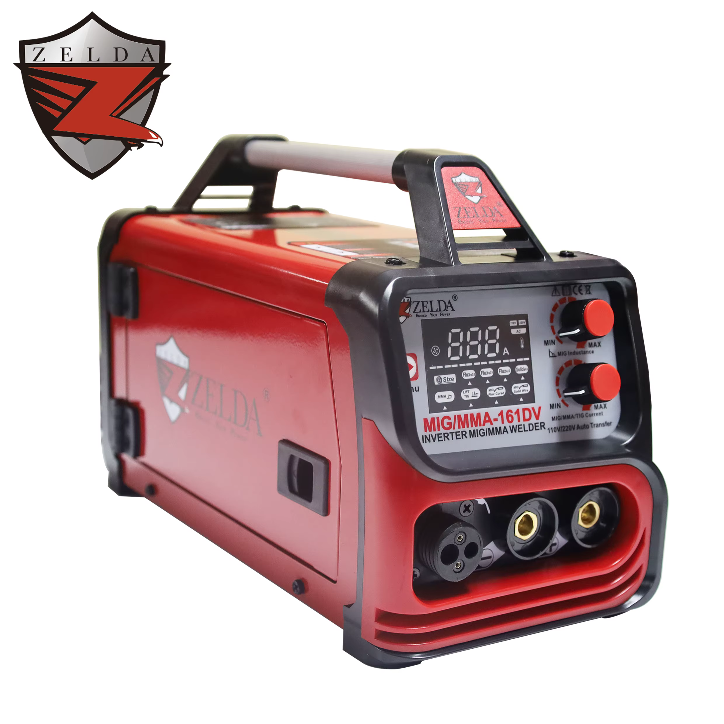 Zelda Mig 110v 220v Doule Voltage MIG MAG MMA LIFT TIG 4 Function in 1 160A Welding Machine Portable — image 2
