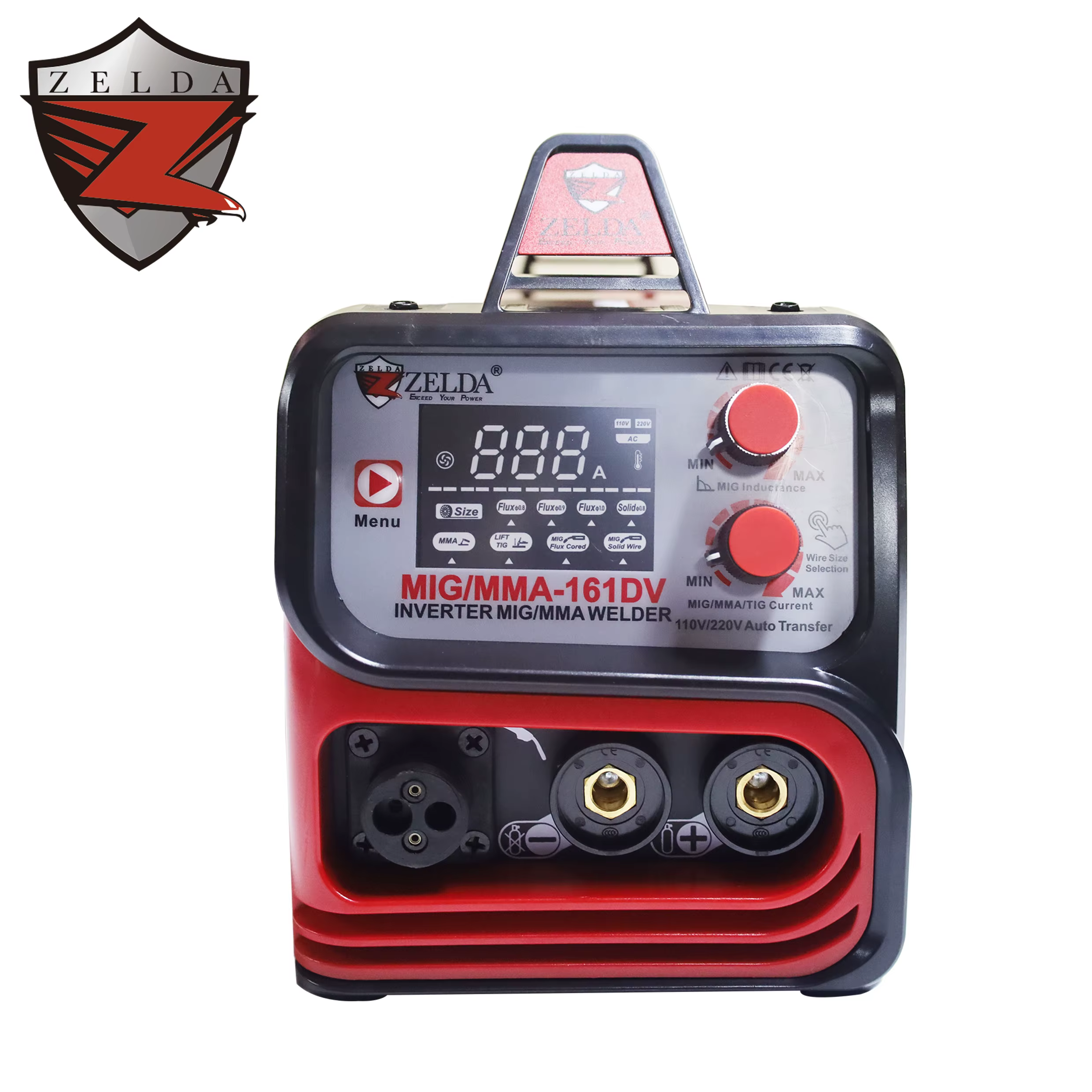 Zelda Mig 110v 220v Doule Voltage MIG MAG MMA LIFT TIG 4 Function in 1 160A Welding Machine Portable — image 4