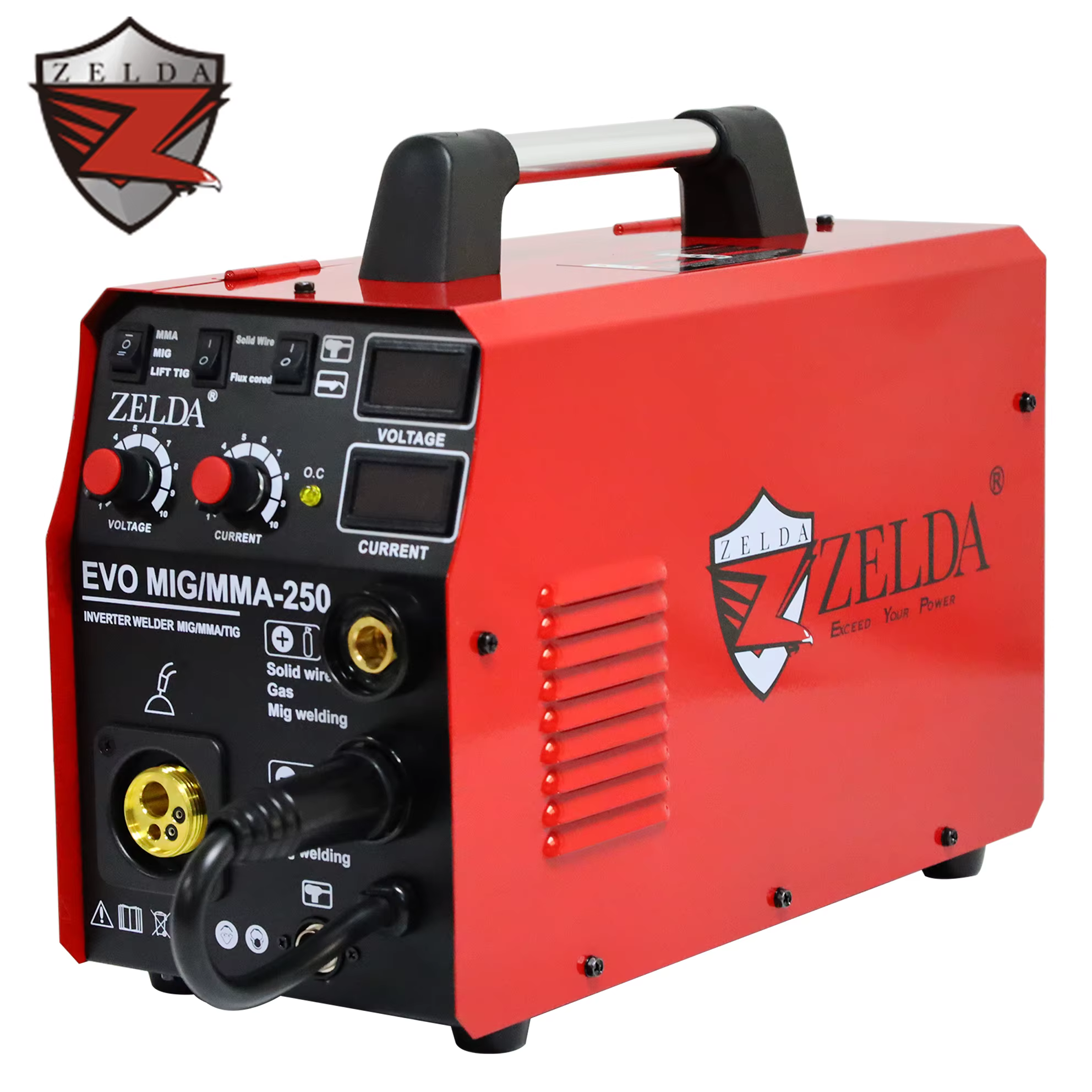 ZELDA 4 in 1 Multi Function 220V 5kg Mig Zelda Evo Mig 250A Soldador Inverter 250 Amperios — image 2