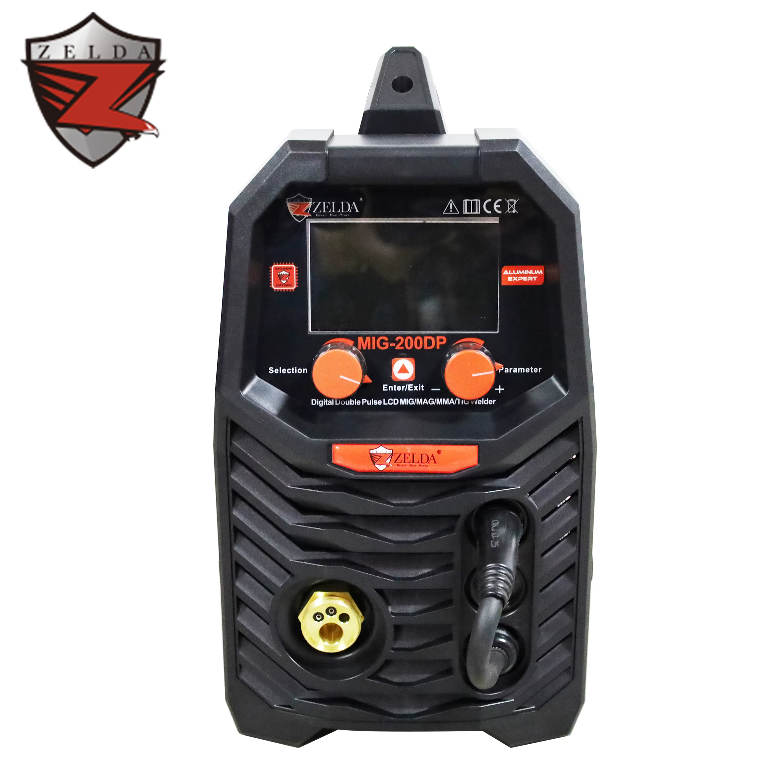 Zelda Digital Dc Inverter MIG 200 Welding Machine Used Carbon/Stainless Steel Double Pulse Welding Aluminum Machine — image 2