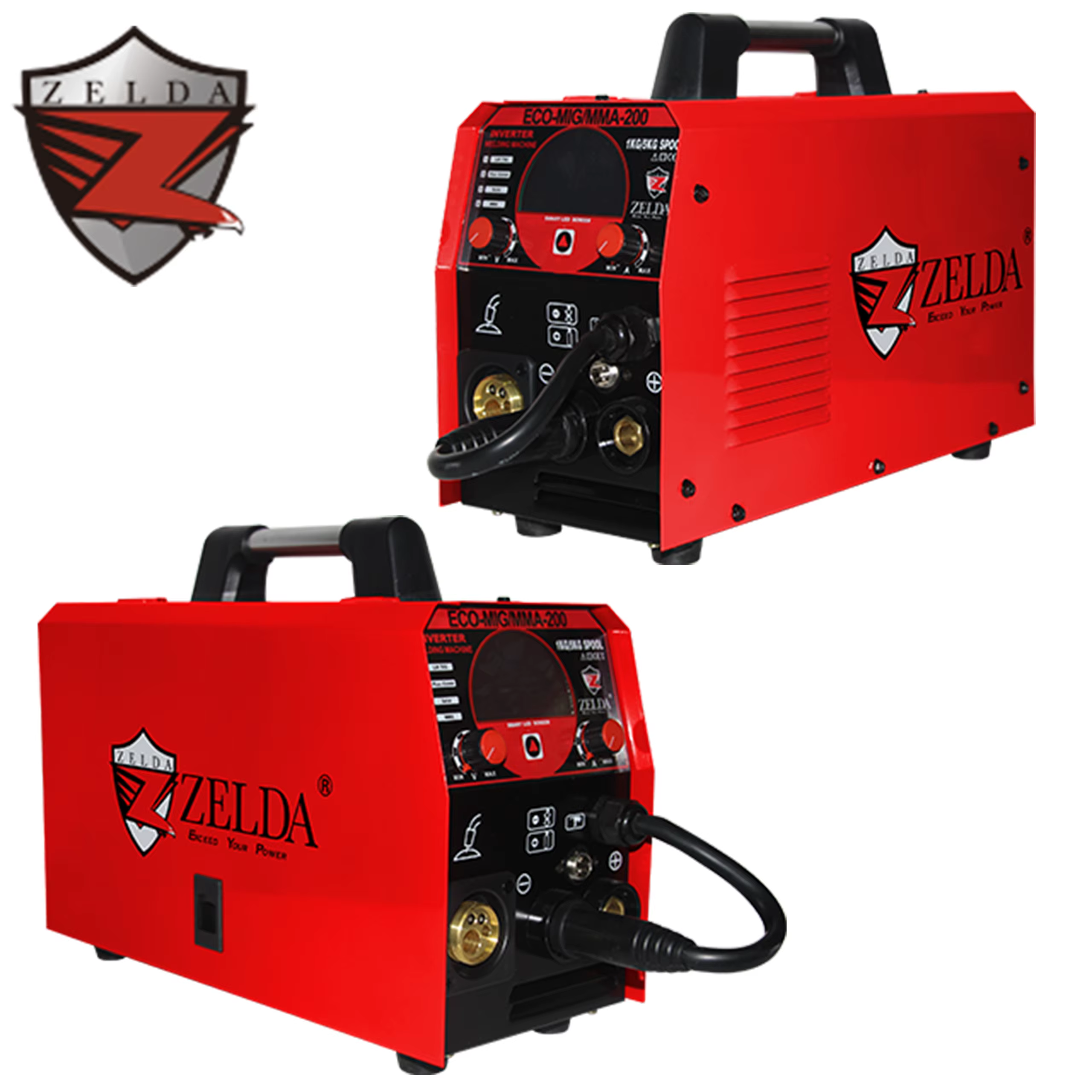 Portable Digital MIG Welder 220V IGBT Multifunctional 0.8mm Solid Feeder New 200A Stainless Steel Inverter for Farm Construction — image 6