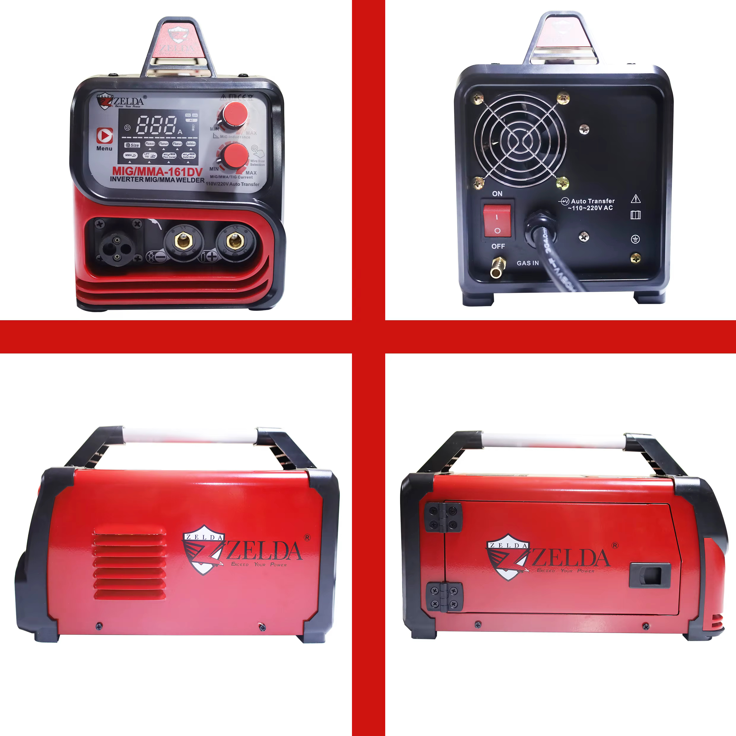 ZELDA 110v 220v Dual Voltage Welding Machine 160a Soldadora Mig Mag — image 6