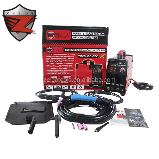 Zelda Portable 250Amp TIG Dc Motor 220V Welding Machine 3PCB Mosfet Arc Welder TIG 2 in 1 TIG Welding Machine — image 6