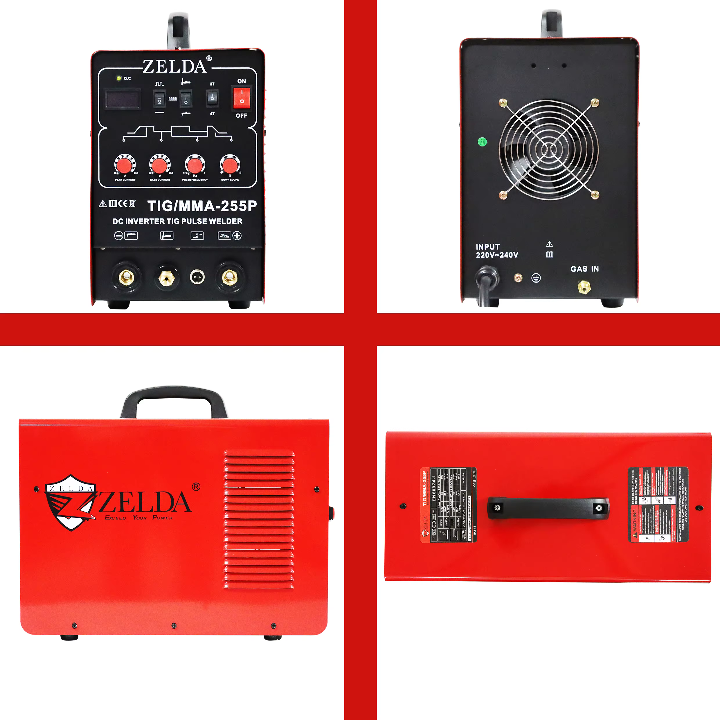 Zelda Tig Welding Machine TIG MMA 2 in 1 Function Tig Arc Argon TIG DC Welding Machine — image 3