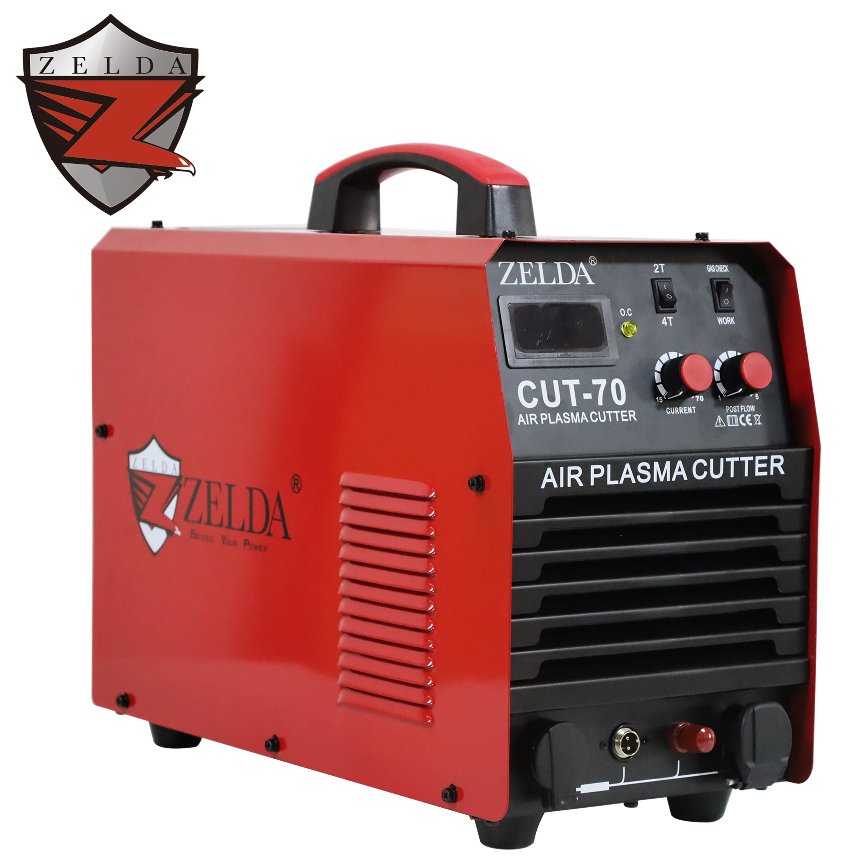 Zelda 220V CUT 70 Plasma Cutter 18mm Metal P80 Cutting Torch Light Industrial Use Plasma Cutter Machine — image 2