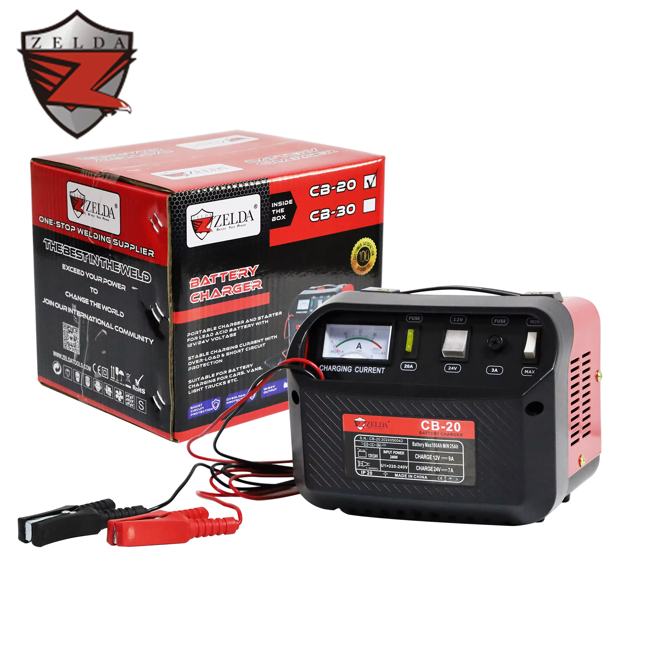 Zelda Portable High Power 12V/24V Car Battery Single Phase Plug in AC Output for Home Use Car Battery — image 5