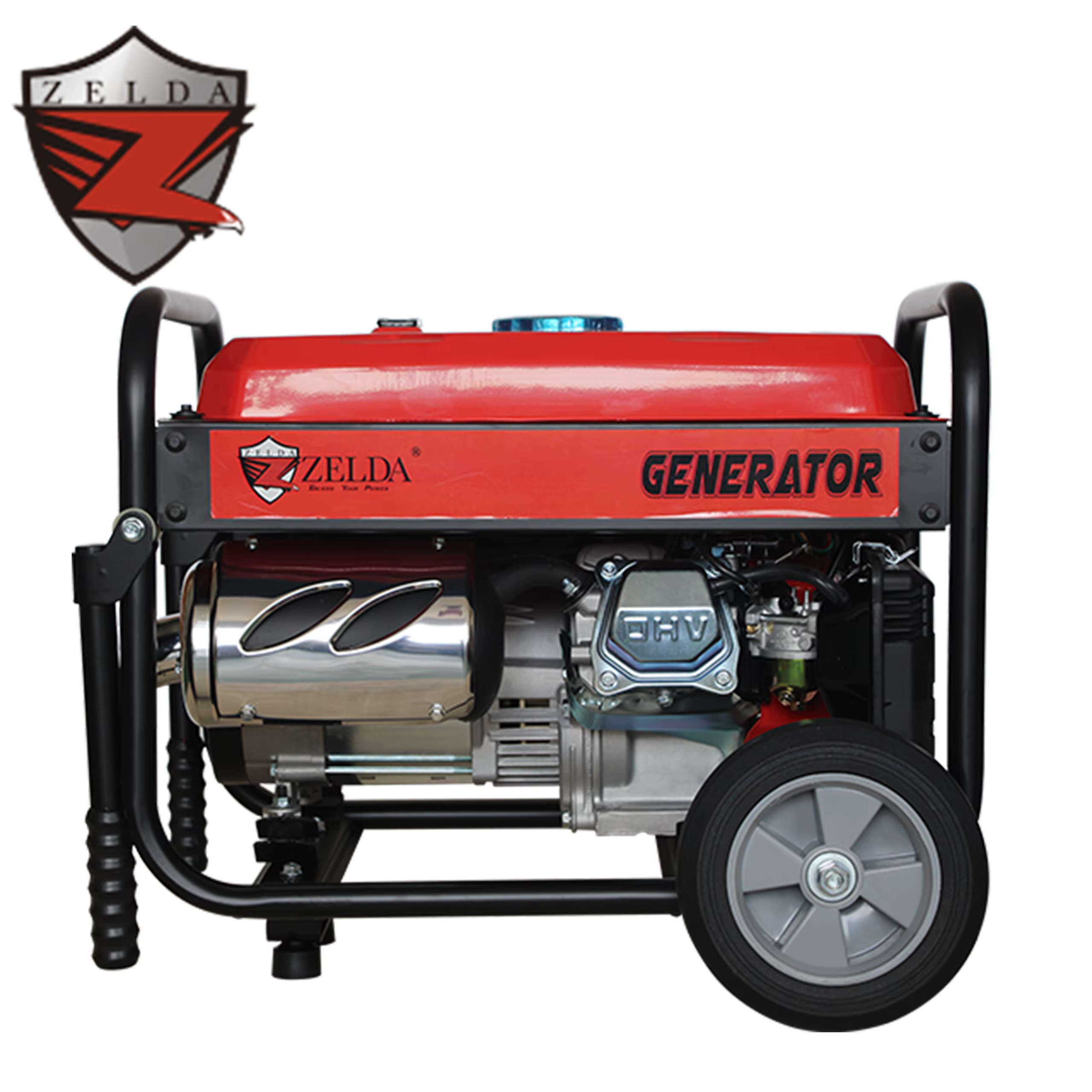 Zelda Portable 3300W Gasoline Generator 50Hz AC Single Phase Recoil Starting System for Home Use Cheap 15L Gasoline Generator — image 3