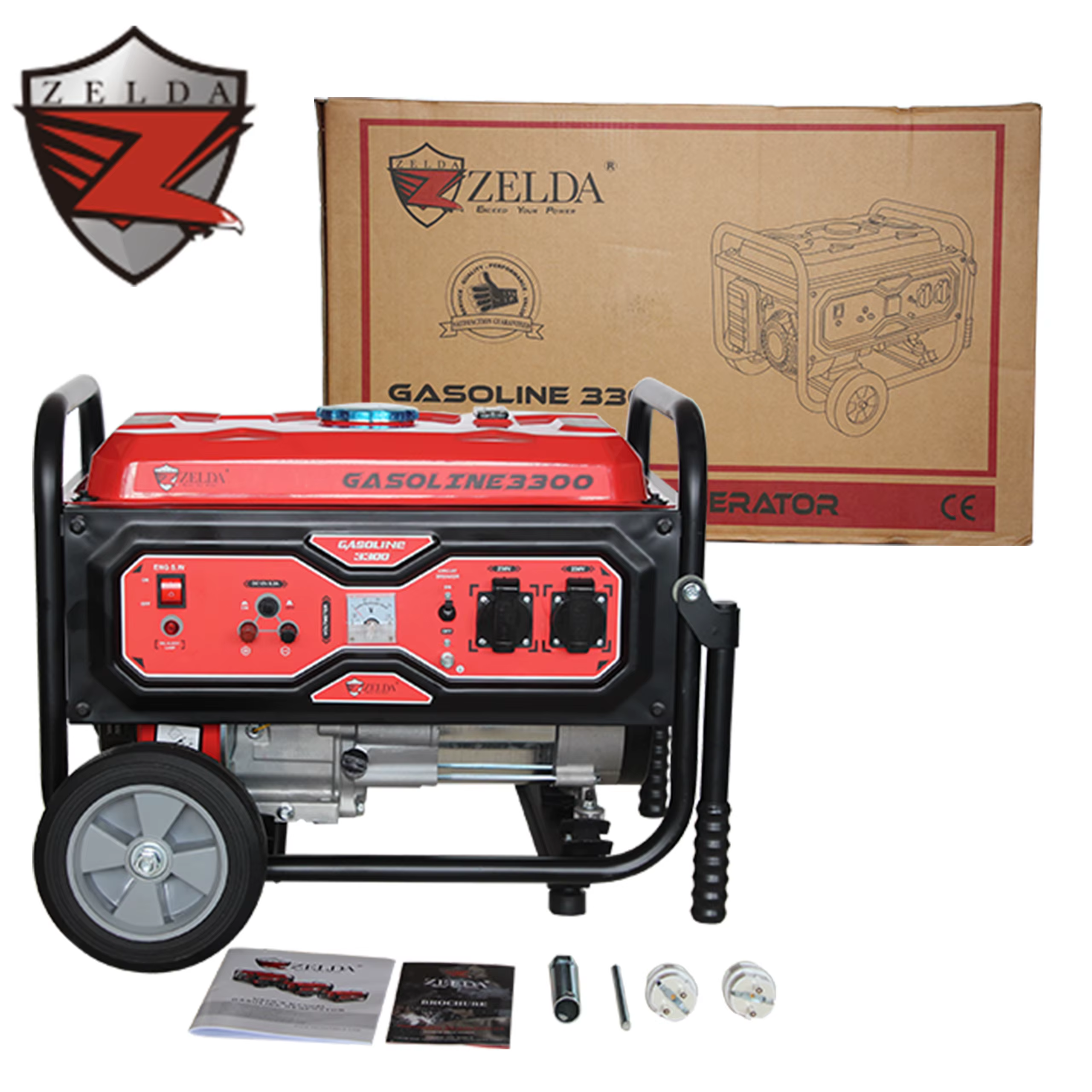 Zelda Portable 3300W Gasoline Generator 50Hz AC Single Phase Recoil Starting System for Home Use Cheap 15L Gasoline Generator — image 5