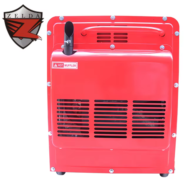 Customized ZD 6000SE Silent Diesel Generator 50Hz 220V Air-Cooled Engine 12.5L Fuel Tank Electric Start — image 4