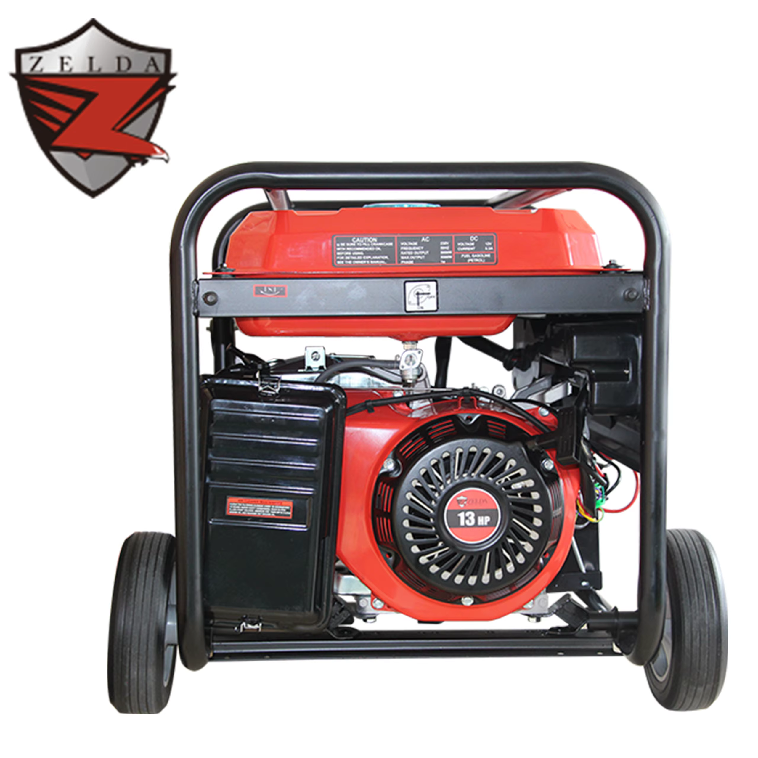 ZELDA Portable 5500W 420cc Electric Recoil Starting System AC Single Phase Inverter Generator Air Cooled Gasoline Generator — image 4